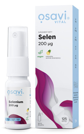 Osavi Selen Spray Doustny na wsparcie układu odpornościowego 200 mcg - 25 ml smak ananas