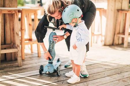 SCOOTANDRIDE Highwaykick 1 2w1 Jeździk i hulajnoga 1-5 lat Steel
