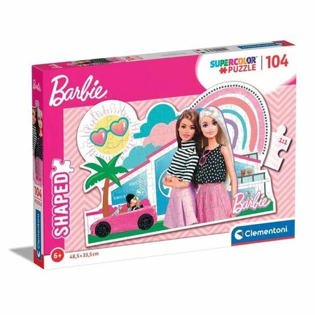 Clementoni Puzzle 104el shaped Barbie 27163