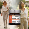Aura Herbals − Witamina D3 (2000IU) + K2mk7 + cynk + selen − 90 tabl.