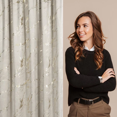 ZASŁONA GOTOWA MOLLY NA TAŚMIE 140 X 270 CM BEŻOWY