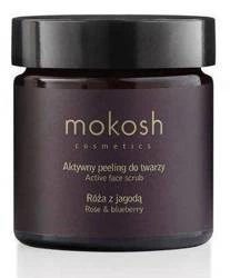 Mokosh  - Aktywny peeling do twarzy. Róża z jagodą - 60 ml