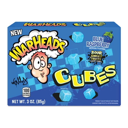 Warheads Chewy Cubes Blue Raspberry 85 g