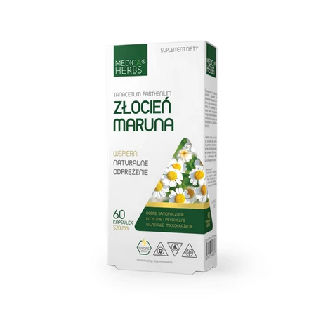 MEDICA HERBS Złocień Maruna 520mg, 60 kaps.