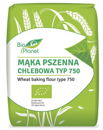 MĄKA PSZENNA CHLEBOWA TYP 750 BIO 1 kg - BIO PLANET
