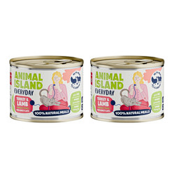 Zestaw: 2x Animal Island Everyday indyk jagnięcina -Karma Mokra dla Kota - 200g