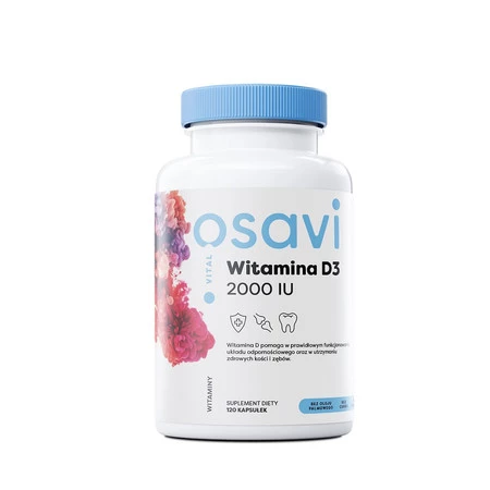 Osavi Witamina D3 2000IU suplement diety 120 kaps.