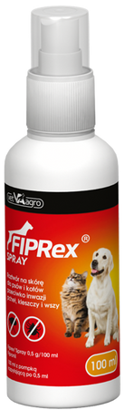 FIPREX Spray 100ml na kleszcze pchły u kota psa