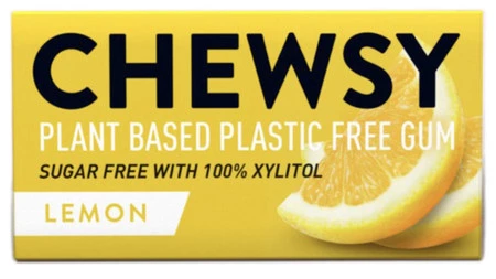 Chewsy − Guma do żucia cytrynowa z ksylitolem − 15 g