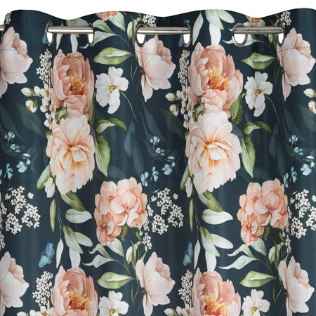 ZASŁONA GOTOWA SALMA 140 X 270 CM CZARNY