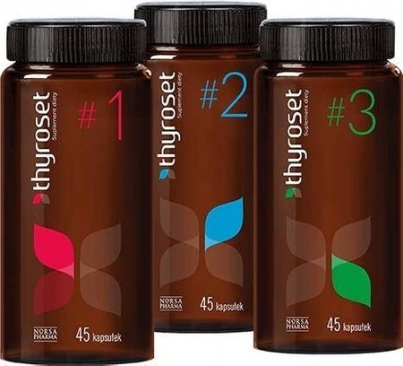 Norsa Pharma Thyroset zestaw 3x 45 kaps.