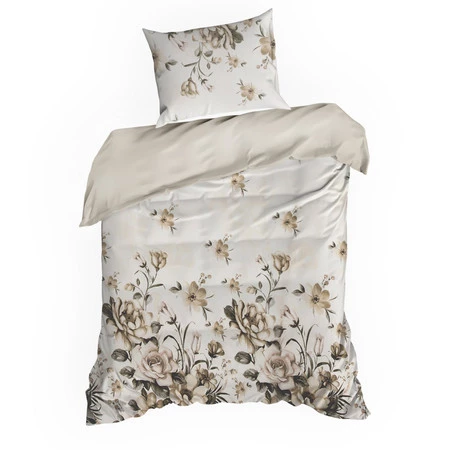 Komplet Pościeli Satynowej Spring 41 220 x 200 cm, Jasnokremowy