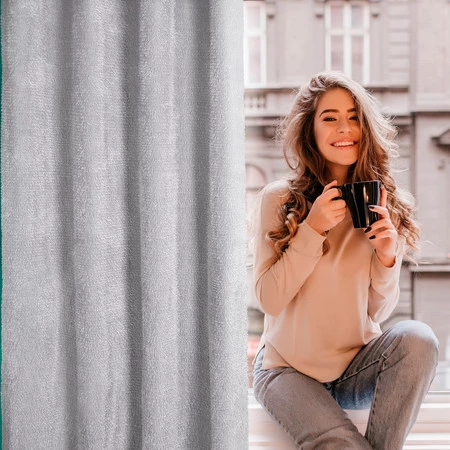 ZASŁONA GOTOWA AGIS 2 140 X 250 CM SREBRNY