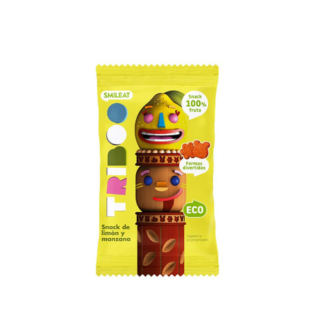 Smileat Triboo, BIO Sminolas, Żelki owocowe bez cukru Jabłko i Cytryna, 25g