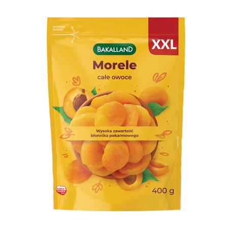 Bakalland Morele całe owoce 400 g