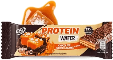 6PAK PROTEIN WAFER 40g CHOCOLATE-SALTED CARAMEL