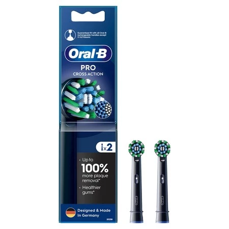 ORAL-B BRAUN KOŃCÓWKI EB50-2B CROSS ACTION BLACK 