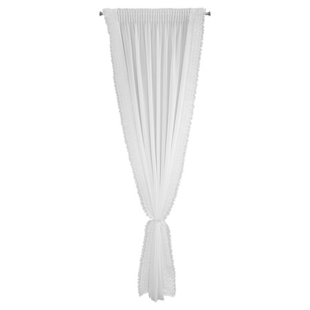 FIRANA GOTOWA LUISA NA TAŚMIE 140 X 270 CM BIAŁY