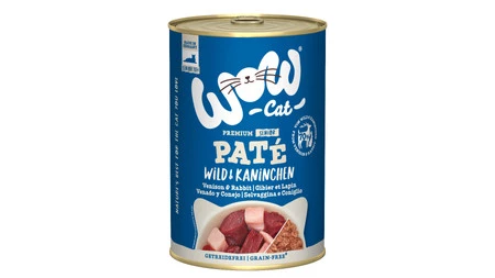 Zestaw 10x WOW CAT Senior Wild Kaninchen - dziczyzna z królikiem dla kota seniora (400g)