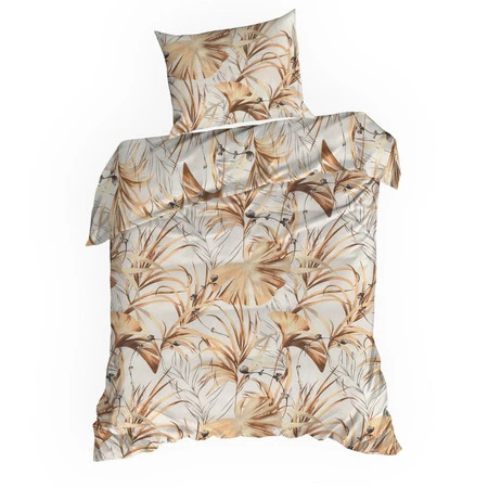 KOMPLET POŚCIELI BAWEŁNIANEJ POLA 140 X 200 CM BIAŁY