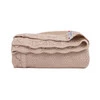 Lodger Kocyk niemowlęcy dziergany bawełniany 80x100 beżowy Tribe Fancy Linen