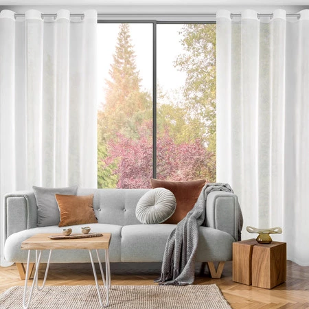 FIRANA GOTOWA LUCY 140 X 250 CM BIAŁY