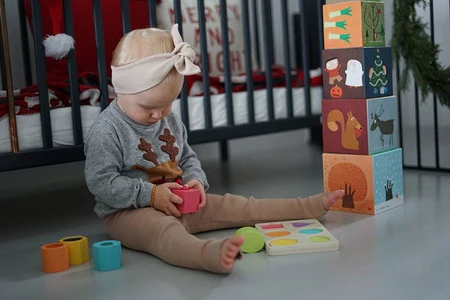 Janod Układanka drewniana sensoryczna