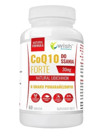 Wish Coenzyme Q10 Forte do ssania 60 tabl.
