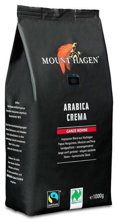 KAWA ZIARNISTA ARABICA 100% CREMA 1 kg MOUNT HAGEN