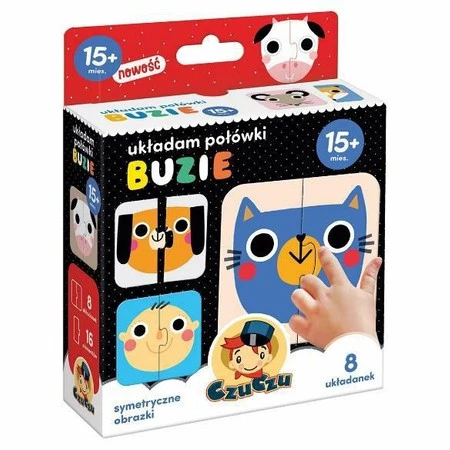 Puzzle Układam połówki Buzie 15+ mies. -