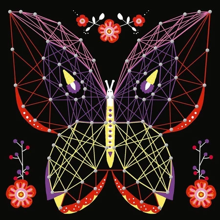 Janod Zestaw kreatywny Przeplatanka 3D String art Zwierzęta 10+