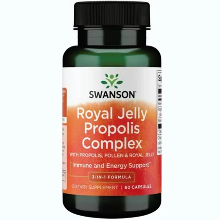 Swanson Royal Jelly Propolis Complex suplement diety wspierający odporność 60 kaps.