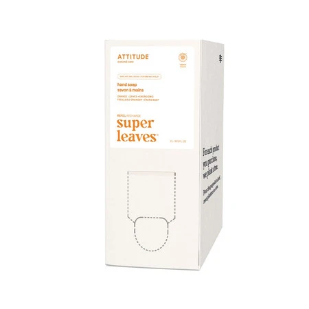Attitude SUPER LEAVES™, Zapas mydła do rąk w płynie, Liście pomarańczy, 2 L