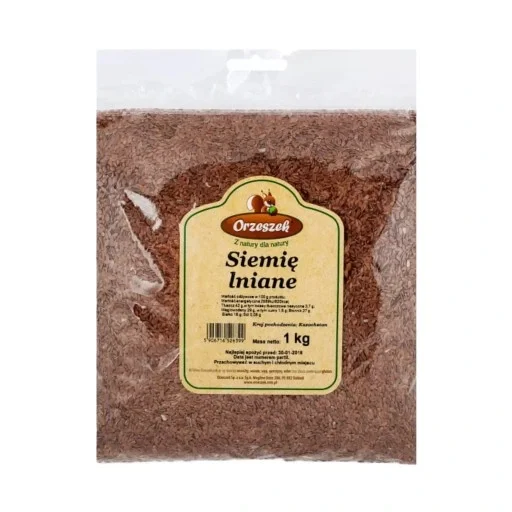 Orzeszek Siemię Lniane Nasiona 1kg - Nabea.pl
