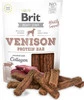 BRIT JERKY Snack VENISON Protein Bar Dziczyzna 200g