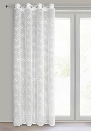 ZASŁONA GOTOWA HANIA 140 X 250 CM BIAŁY
