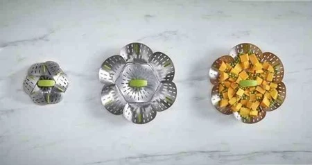 JJ - Koszyk do gotowania na parze Bloom™, stalowy