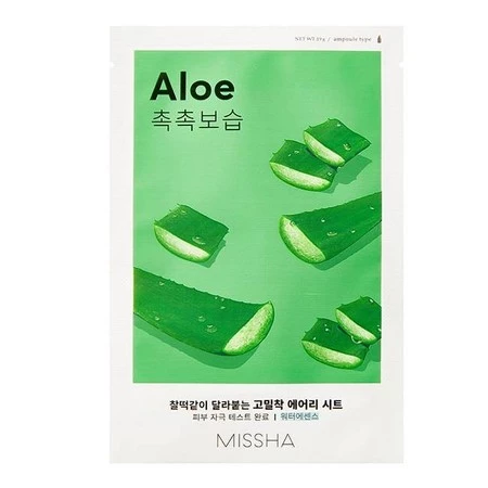 Airy Fit Sheet Mask nawilżająco-uelastyczniająca maseczka w płachcie z aloesem Aloe 19ml