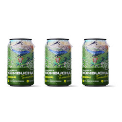 Zestaw: 3x Prager's kombucha Original puszka 330ml