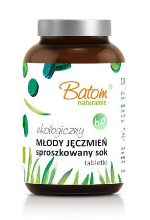 SOK Z MŁODEGO JĘCZMIENIA SPROSZKOWANY BIO (500 mg) 240 TABLETEK - BATOM