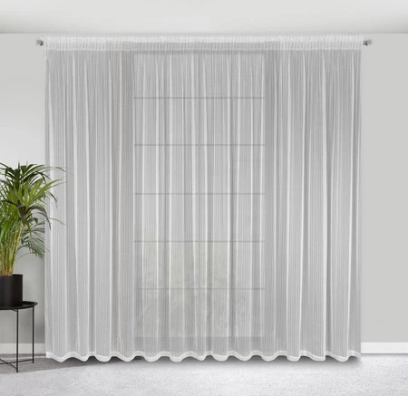 FIRANA GOTOWA NOELIA NA TAŚMIE 300 X 270 CM BIAŁY