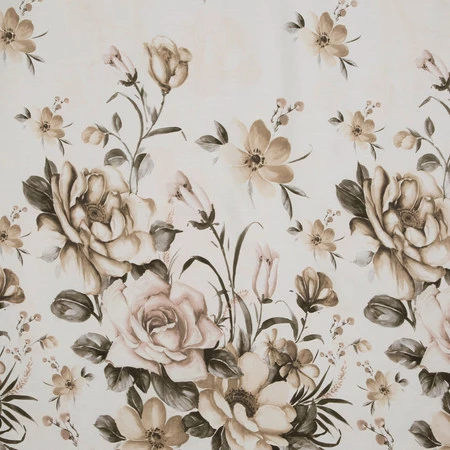 Komplet Pościeli Satynowej Spring 41 220 x 200 cm, Jasnokremowy