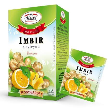 Malwa − Herbata imbirowa z cytryną − 20 x 2 g