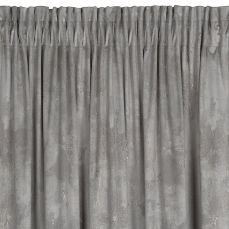 ZASŁONA GOTOWA NADIA NA TAŚMIE 140 X 300 CM SREBRNY