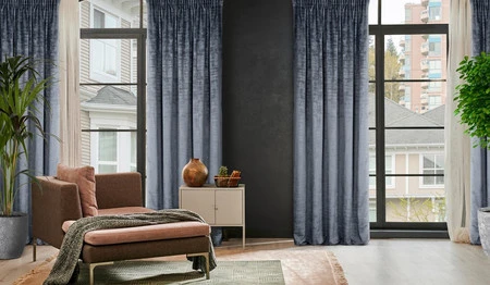 ZASŁONA GOTOWA DARIA NA TAŚMIE 140 X 270 CM STALOWY