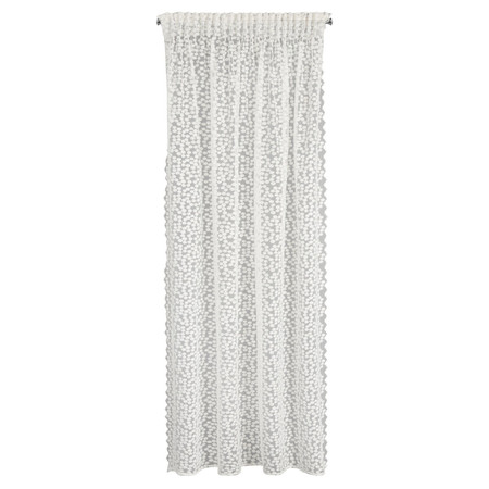 FIRANA GOTOWA DAISY NA TAŚMIE 130 X 270 CM BIAŁY