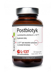KENAY Postbiotyk Lactobacillus plantarum L-137 na wsparcie odporności i prawidłowego funkcjonowania jelit 60 kaps.