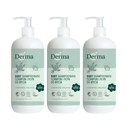 Zestaw: 3x Derma Eco Baby mydło i szampon do ciała 250ml