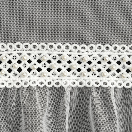 FIRANA GOTOWA NAOMI 140 X 260 CM BIAŁY