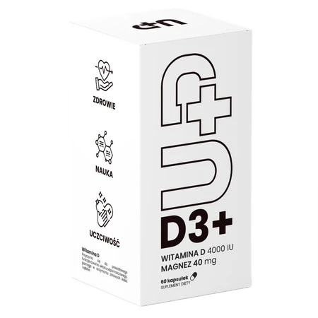 UP Health Witmina D3+ suplement diety  60 kaps.